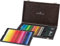 Faber-Castell 110006 Polychromos Malstifte, 48er-Buntstifte-Set in einem eleganten Holzkoffer, Leuchtende Farben mit dicken 3,8-mm-Minen, Inklusive 2 9000 Bleistifte, Radiergummi und Anspitzer