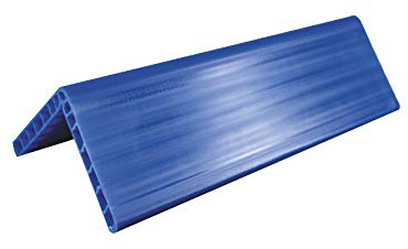 (1x) Kantenschutzwinkel 600 mm – Blau | 120 x 120 x 12 mm | Kantenschoner aus PE-Kunststoff | bruchfest, formstabil & kältebeständig – für Ladungssicherung mit Zurrgurten