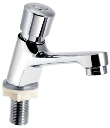 Grifos Para Lavabos de Baño, Retardo de Tiempo Grifo de Lavabo Grifos Cocina Fregadero Grifo Monomando Lavabo Cierre Automático Ahorro de Agua Baño