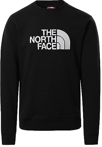 The North Face NF0A4SVRKY4 M Drew Peak Crew Sweatshirt Herren Black-White Größe L