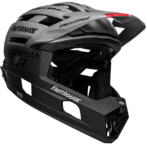 Bell Unisex – Erwachsene Super Air R Spherical Fahrradhelm, Matte Grey/Black Fasthouse, S