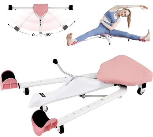 Yes4All Split Machine for Flexibility, Versatile Leg Stretcher Machine Fits Both 1 Inch & 2 Inch Barbell, Narrow & Wide Handle with Anti-Slip Rubber Grip, Easy to Install & Adjust