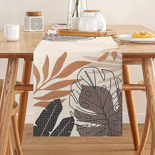 Runner da Tavola Estivo, Moderno Decorazioni Per Tovaglia In Lino Per Tavolo da Pranzo per Cucina, Tavolo da Pranzo, Decorazione per Interni ed Esterni, Vacanze, Soggiorno 33 x 183 cm