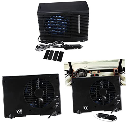 Homoyoyo Portable Car Air Conditioner Cooling Fan Mini Car Cooler Water Evaporative Technology