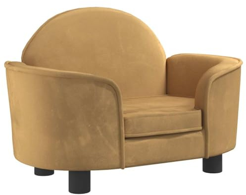 vidaXL Hundebett Braun 66x40x45 cm Samt