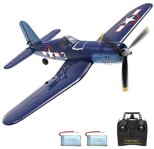 Fremego F4U RC Flugzeug, 2.4Ghz 4CH Jagdflugzeug Corsair Ferngesteuertes Flugzeug Spielzeug Kunstflug Flugzeuge für Kinder Erwachsene RTF