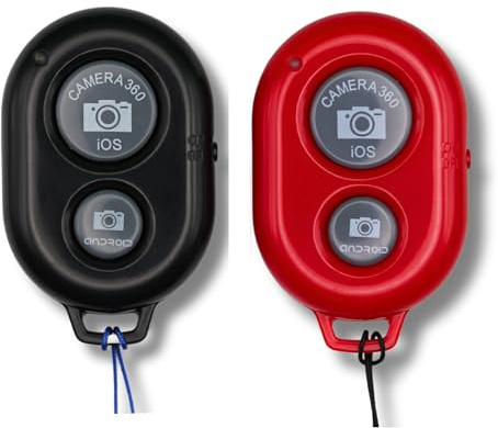 EASERIA Télécommande Bluetooth, déclencheur de caméra portable, déclencheur de selfie sans fil, compatible avec téléphone portable, iPhone, Samsung, tablettes et Android