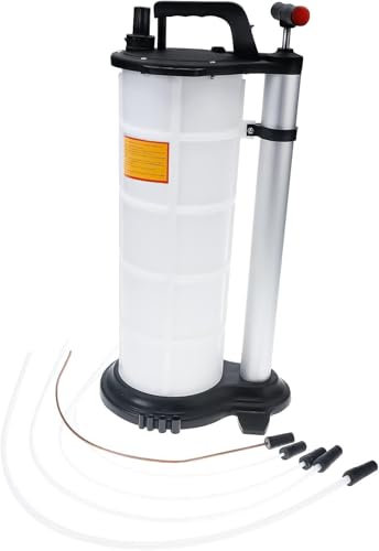 BOOMSTART Pompe d'aspiration d'huile, 9 l, avec 4 tuyaux, pompe d'aspiration, pompe d'extraction d'huile, appareil de purge de frein, pompe d'aspiration manuelle, pour changement d'huile moteur de