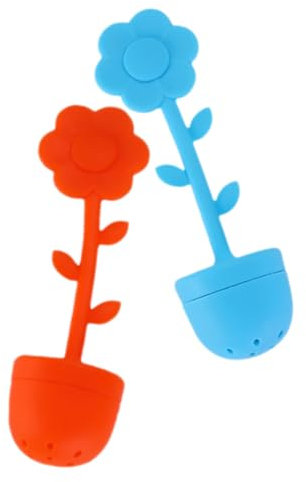 COLLBATH 2stücke Silikon Teesieb Für Losen Tee Wiederverwendbarer Teefilter Für Blumentee Einfache Reinigung Praktisches Zubehör Für Zuhause Und Restaurant - Für Teeliebhaber