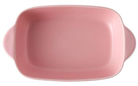Ceramic Porcelain Baking Dish With Handle, Rectangular Lasagna Pan, Casserole Dish, Microwave pink-23x13.5x4cm, 700ml, FK2BCC222K2322F