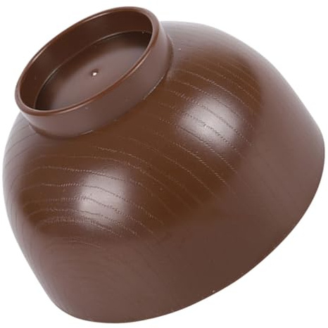 Ciieeo Bol à Soupe Japonais Réutilisable Bois Style Café Bol Petit Miso Ramen Riz Léger Résistant Choc Et Chaleur Vaisselle Traditionnelle Asiatique Pour Nouilles Et Aliments