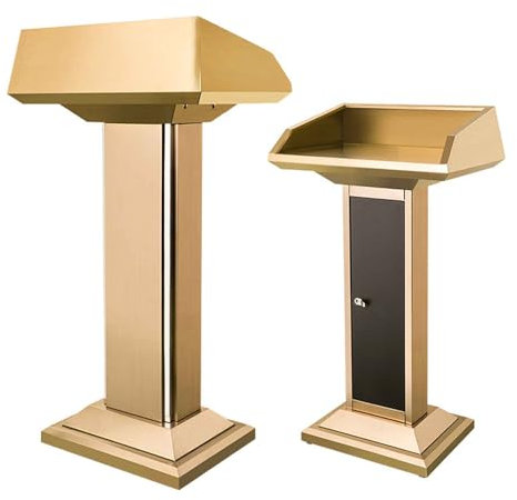 Rednerpult-Podiumständer, Präsentationsrednerpult, Rednerpultständer Edelstahl-Rednerpultständer für Rednerpult-Präsentationskirchen-Klassenzimmer - Modernes tragbares Podium mit breiter Les