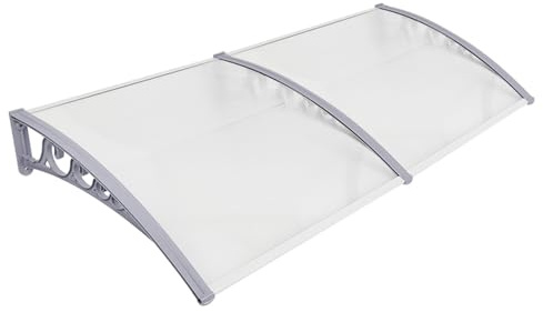 Toldo Exterior Versátil para Puertas y Ventanas, Protección Solar e Intemperie (Blanco, 80 x 240 cm)