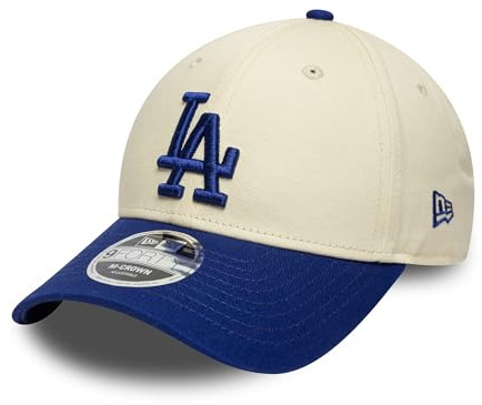 Gorra de béisbol New Era 9Forty M para adultos, MLB Los Angeles Dodgers, color beige claro