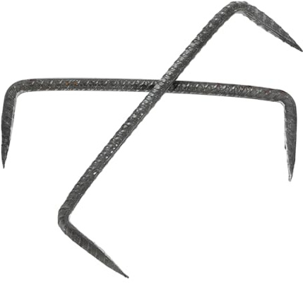 WEKADRIN 2pièces Clous Fasteners à Double Pointe Clous Robustes pour Fixation Bois Usage Construction Et Menuiserie Lot