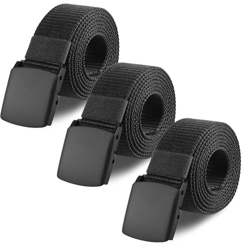 Zourglow 3 Stück Arbeitsgürtel Herren, Gürtel Herren aus Nylon