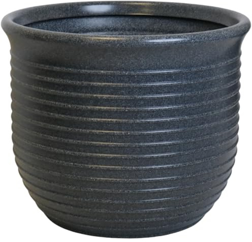 Trifibre Blenheim Roto Moulded Planter 58cm, 72L, Granite, Frost Proof | Rotomoulded lightweight garden plant pot with 72L capacity, frost-proof and UV-resistant, Blenheim design planter.