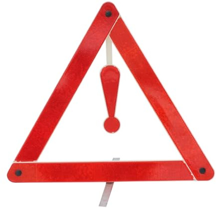 Generico Triangoli Di Sicurezza - Segnalatore Di Avaria Pieghevole - Triangolo Per Veicoli - per Auto Camion SUV Guasto Soccorso Strada Buia Parcheggio
