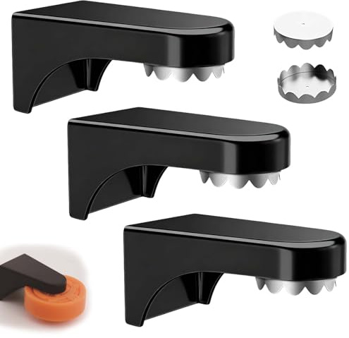 3 Stück Seifenhalter Magnet, Seifenschale Ohne Bohren, mit Blumenförmiger Magnetdeckel, Wandmontage Magnetischer Seifenhalter, Einfach zu Bedienen, Geeignet für Badezimmer und Küchen (Schwarz)