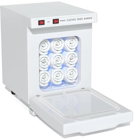 POAHNCU Asciugamano Scaldasalviette Elettrico Mini Riscaldato da 5 Litri, Riscaldamento Caldo per Trattamenti per Il Viso del Salone di Bellezza Spa Barbiere Estetista per Il Salone Spa Domestico
