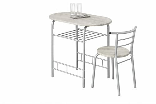 spot on dealz® Dining Table and Chairs Set 2 Seater Kitchen Dinning Room Space Saving Dining Set Tables Small Dinner Table Set Indoor Space Saver Metal Frame MDF Wood Top Oak
