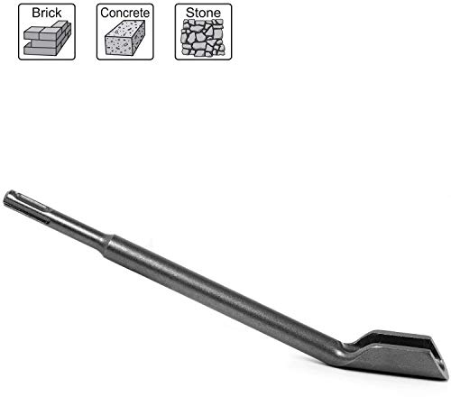 S&R Scalpello Tracce Muro SDS Plus 14 x 250 x 22 Concavo. Sgorbia per scavare canaline in Muro, Cemento, Calcestruzzo Mattoni