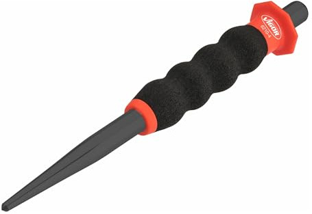 VIGOR Körner, V6210-4, 40 mm, Markierung der zu bearbeiteten Komponenten | Ø 7 mm, Ø max 40 mm, Länge l2 185 mm, 115 g, 40 mm, Deutliche Reduzierung des Verletzungsrisikos dank Handschutz