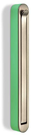 SOTECH Aufbau - Klapphaken HARZ Edelstahloptik/türkis 140 x 16 mm | klappbarer Jackenhaken Kleiderhaken Garderobenhaken