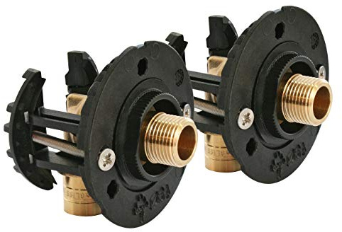 SOMATHERM FOR YOU, Kit de fixation robinet sous-lavabo pour tube PER Ø16 - Installation rapide sur plaque de plâtre 9,5 à 25mm - Raccords à glissement M12/17 - Étanchéité garantie