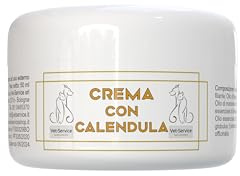 Vet-Service Crema con Calendula, conf. 100 ml - Prodotto ad Uso Esterno per Cani - Lenitiva, cicatrizzante e Repellente per Gli Insetti, Aiuta in Caso di piaghe, ulcere e ferite