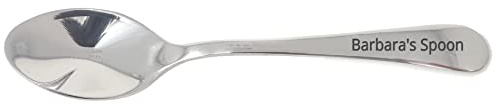 Teaspoon Engraved with Name, First Name Tea Spoon, Personalised Customised with Owner's Name and The Word Spoon (Firstname's Spoon)