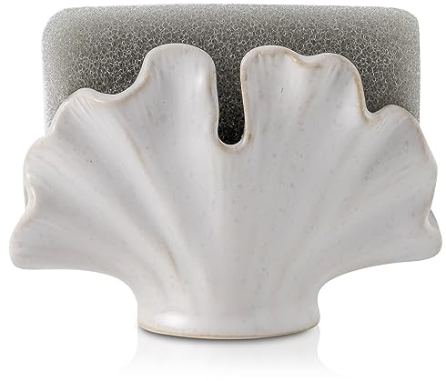 Uiddo Ceramic Sponge Holder,Sponge Holder for Kitchen Sink
