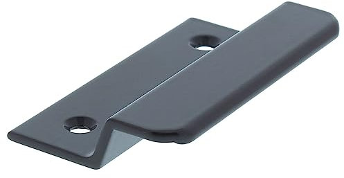 ToniTec Balkontürgriff ohne Steg Ziehgriff aus Aluminium in der Farbe Anthrazit