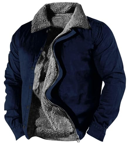 FeiBeauty Imprägnierspray Jacke Vintage Herren Mantel Lang - Herrenmäntel Männer Jacken Winter Softshelljacke Fleecejacke Dünn Leicht Fliegerjacke Warnjacke