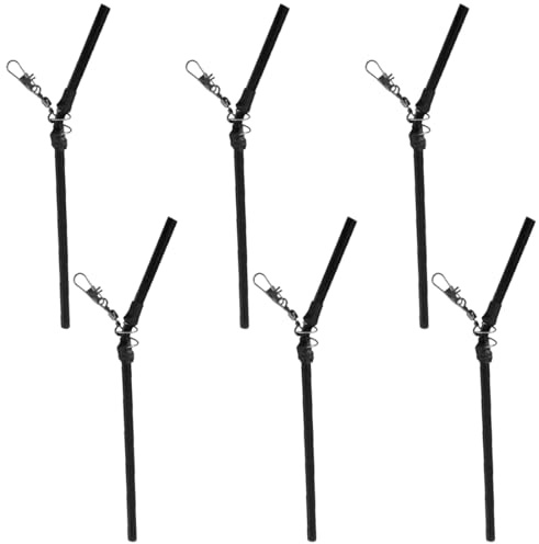 NTRUXZP Anti Tangle da Pesca Bracci, Set di 6 Manicotti in Metallo Anti-groviglio per la Pesca, 150 mm, Accessori per la Pesca alla Canna e all'alimentatore precisi con giraviti