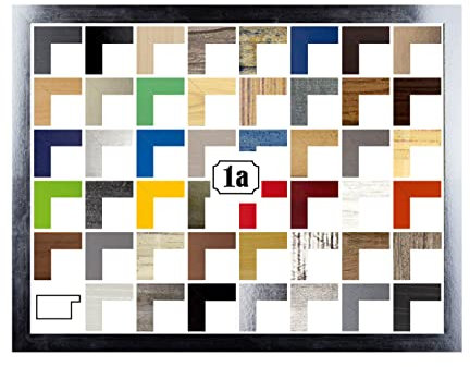 Multicolore Bilderrahmen Posterrahmen Puzzlerahmen 48x68 cm Farbe Silber Glanz Vintage Verrostet Optik 68x48 cm mit weisser Rückwand und Antireflex Acrylglas