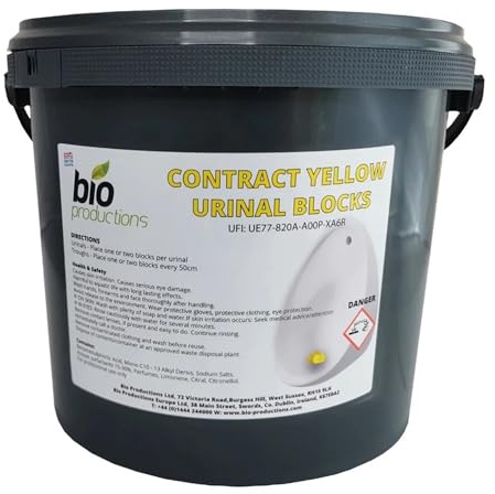 Yellow Urinal Blocks Lemon Scented 3 kg (Citrus)
