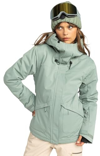 Roxy Women's Illumine Warmlink Ski Jacket – 30K Waterproof GORE-TEX, PFAS-Free, Snowboard Jacket, Lily Pad, X-Small