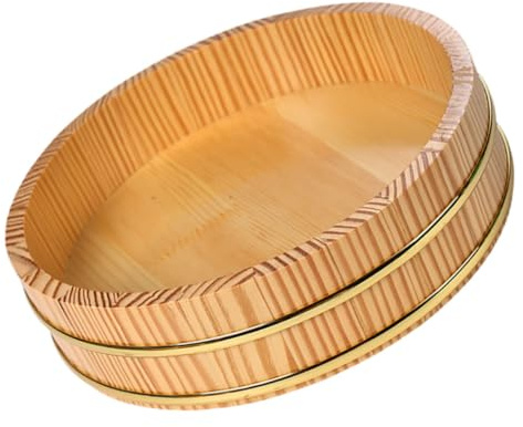 Generico Vasca Per Mescolare Per Sushi in 26 Cm Secchio Hangiri Per Ristorante Design Ergonomico e Multifunzionale Per Cucina