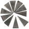 Uonlytech 20pcs Carbon Steel Axe Wedge for Axe Handle Fixing Durable Wedges for Hammer Installation Essential Accessory Set for Secure Axe Use