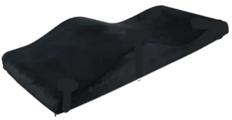 WJLYDM Matelas en Mousse De Forme Incurvé Salon de beauté Extension Cils incurvée Surmatelas lit Table Massage en Velours Matelas for Lit pour Salon De Beauté(Black Mattress)