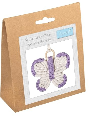 Trimits Make Your Own Macramé Decoration Kit, Butterfly