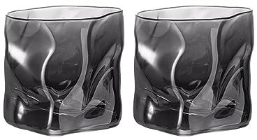 BTWYU Copas de vino，Conjunto de copas de vino Hermosa copa de vino creativa copa de cristal copa de whisky copas de cóctel cuadradas 280 ml/9,5 oz for personalizar la barra