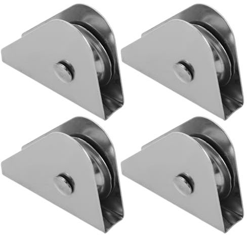 SUPVOX Flag Pole Pulley Heavy Duty Bearing System Flagpole Accessories for Outdoor Use Smooth Quiet Flag Lifting Weather Resistant Repair Parts Set of 4