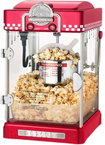 Automatic Popcorn Maker with Non-Stick Pot & Uniform Heating, Ideal for Home Cinema and Kids Parties