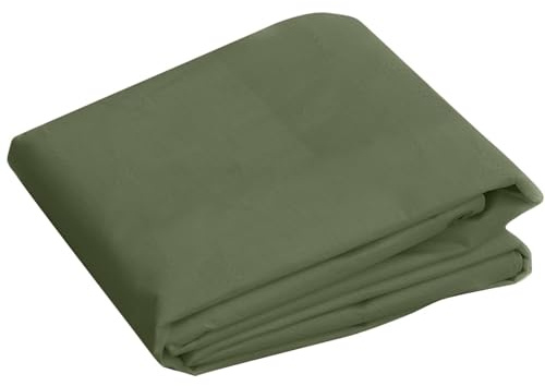 Gecheer 3x5m Green HDPE Tarpaulin Cover for Garden Furniture, Camping Shelter, and Building Materials Model151548