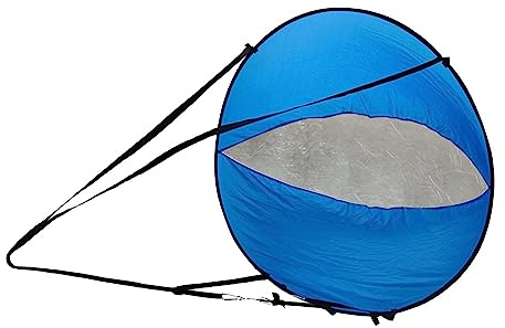 Homyl Vela da Portatile Sottovento, Vela da per Kayak Pollici, Accessori per Tavola Popup Istantaneo, Installazione Facile E Distribuzione, Blu
