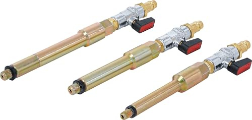 BGS 9519 | Druckluftadapter-Satz für Glühkerzenbohrungen | M8 x 1,0 - M10 x 1,0 - M10 x 1,25 | 3-tlg.