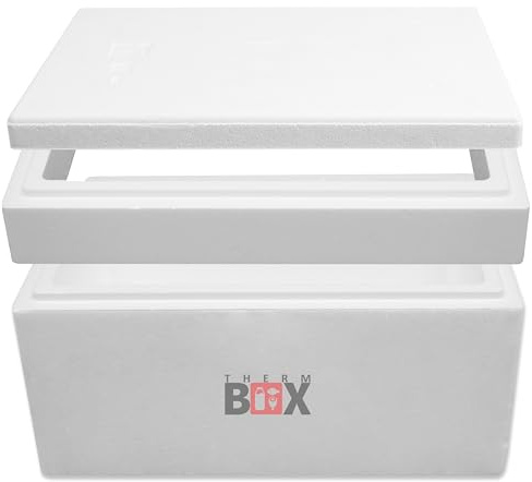 THERM BOX Modularbox 14L bis 43L Erweiterbar Verschiedene Größen Styroporbox Kühlbox Warmhaltebox Wiederverwendbar