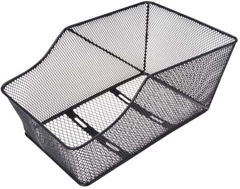 Gravidus Schultaschen- und Fahrradkorb längs, 25 Liter, Gepäckträger, Metall, Schwarz